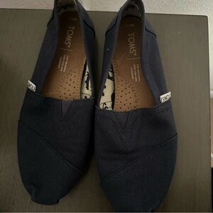 Classic Blue Canvas Toms